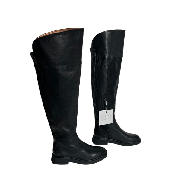 Franco Sarto Battina Wide Calf Leather Knee-High Boots - Picture 5 of 12